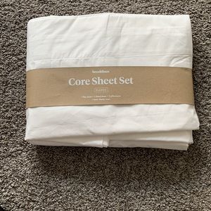 NWT Brooklinen King Percale Sheet Set White
